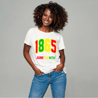 1865 Juneteenth Unisex White T-Shirt