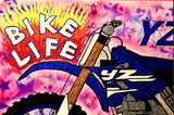 YZ250 Bike Life Glitter and Airbrush Painting