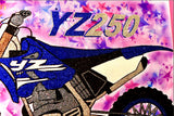 YZ250 Bike Life Glitter and Airbrush Painting
