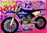 YZ250 Bike Life Glitter and Airbrush Painting